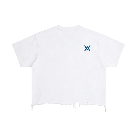 Vintage Wash Boxy Distressed Hem T-Shirt