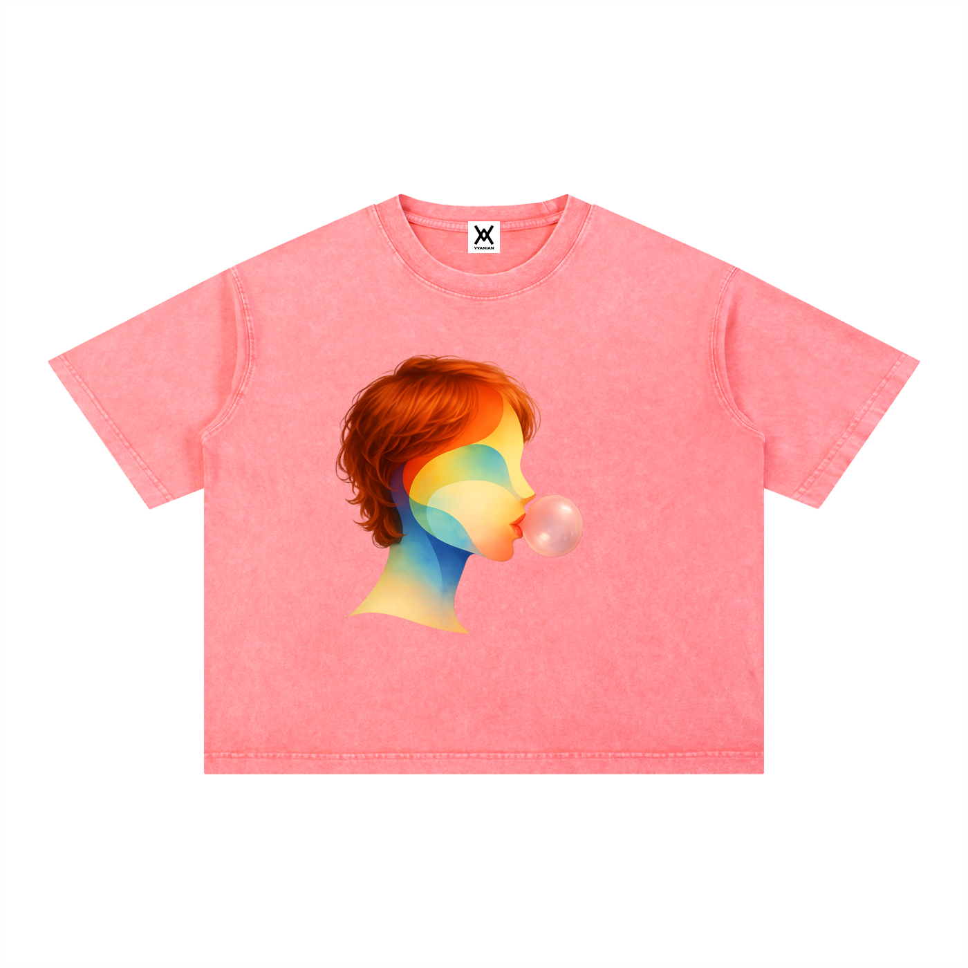 Bubble Theory Mineral Wash Boxy Unisex T-shirt