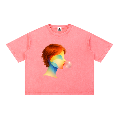 Bubble Theory Mineral Wash Boxy Unisex T-shirt