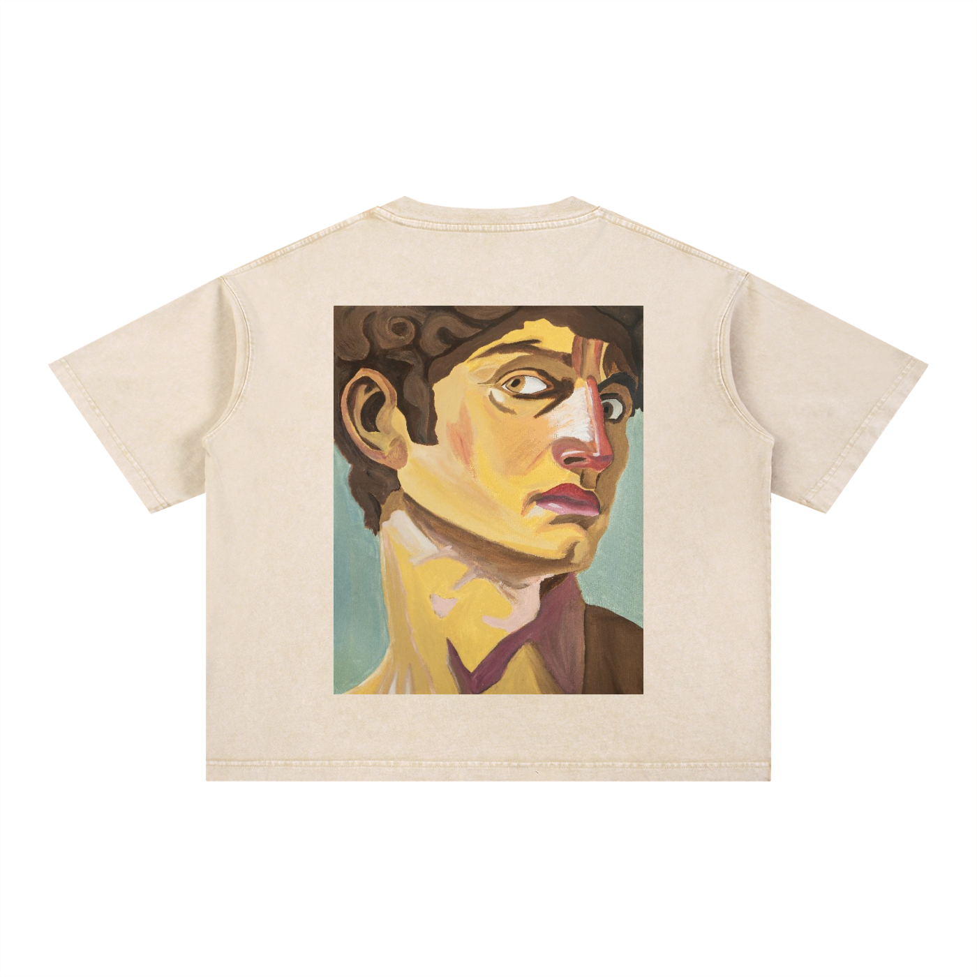 Dav Portrait N1 Mineral Wash Unisex T-shirt