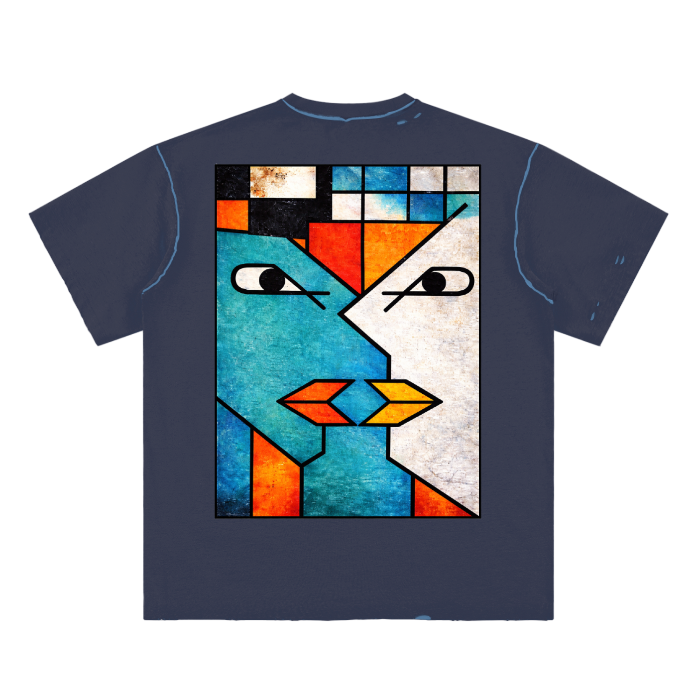 Hand-frayed Reversible T-shirt