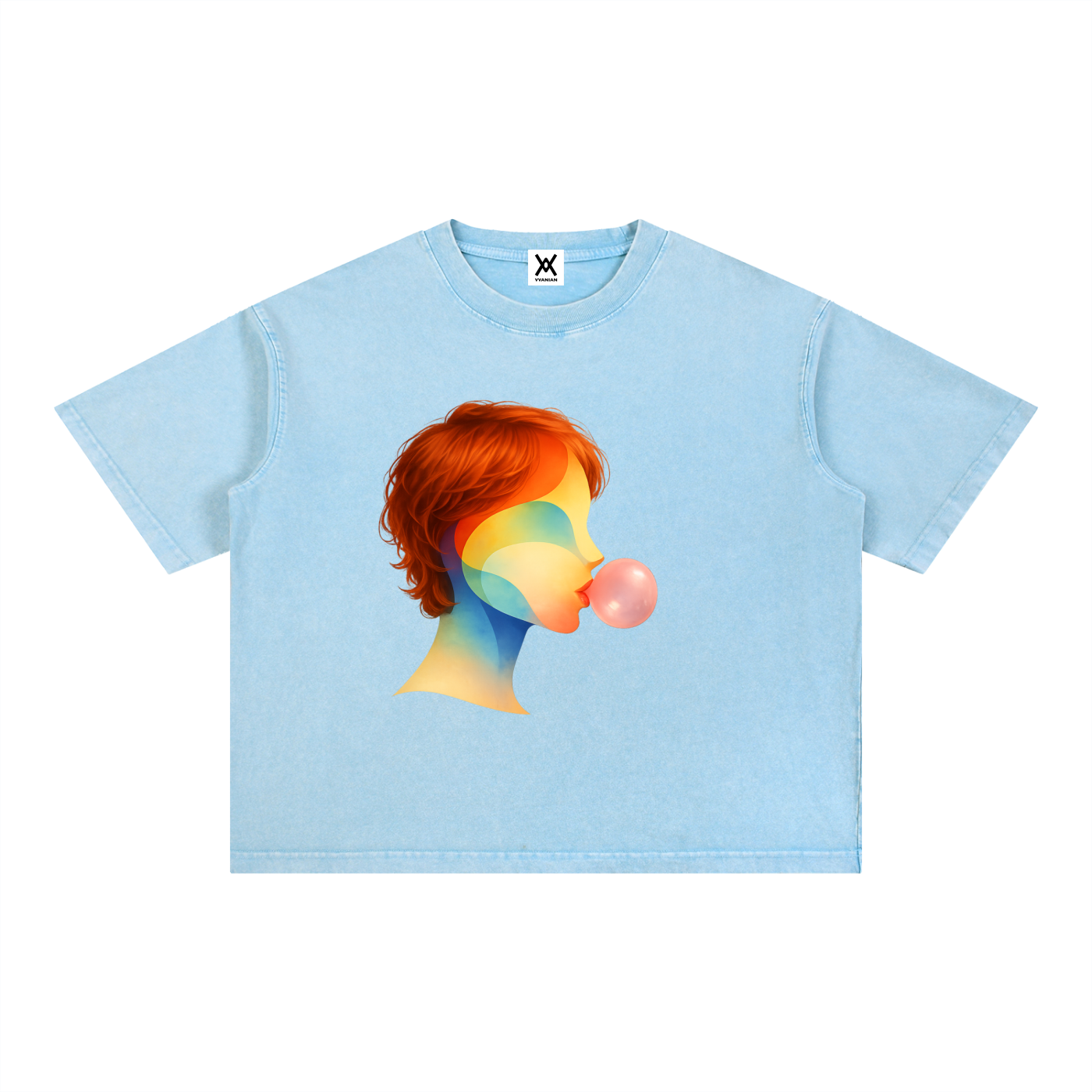 Bubble Theory Mineral Wash Boxy Unisex T-shirt