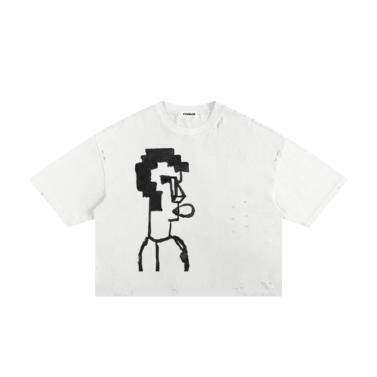 Classic Frayed Boxy Tee