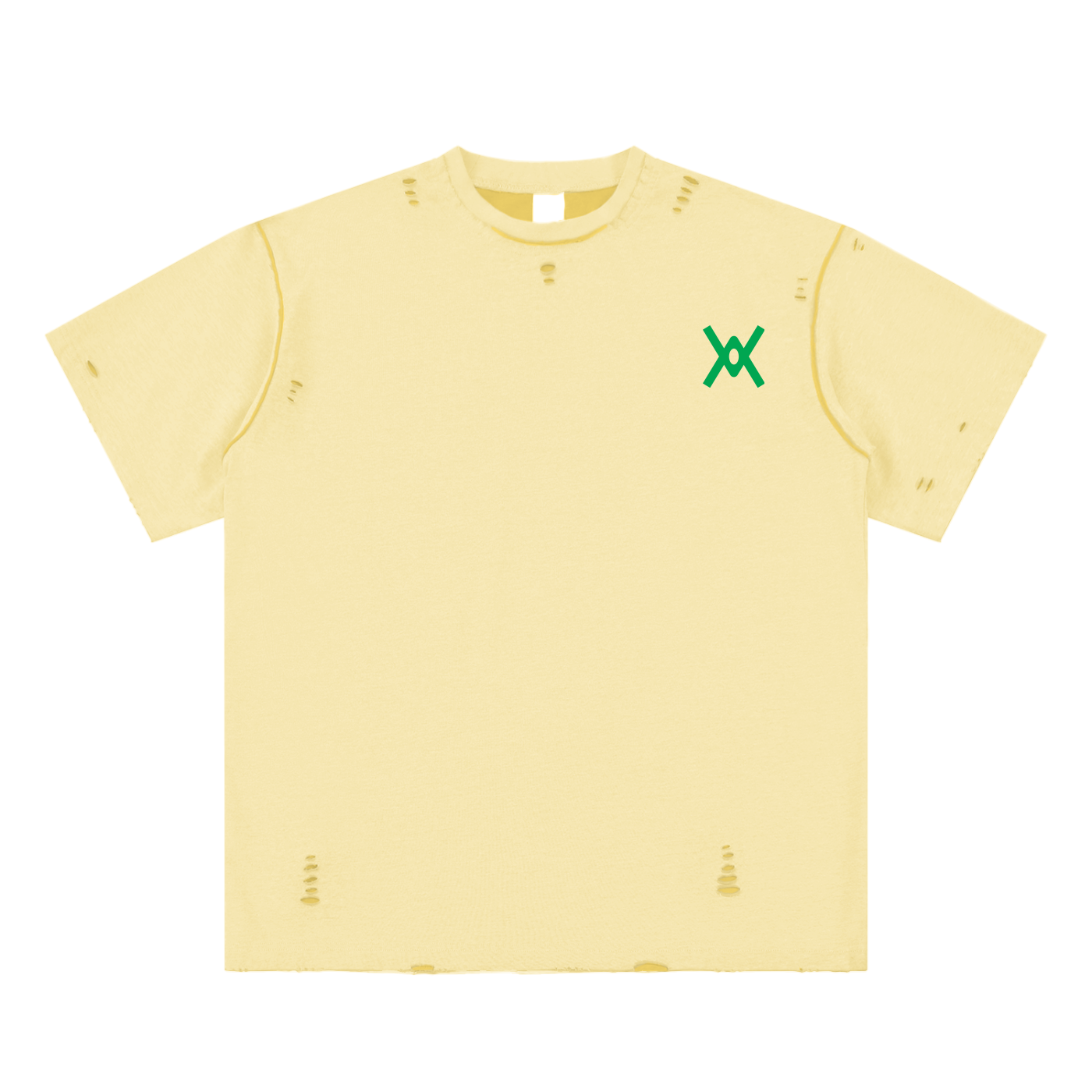 Hand-frayed Reversible T-shirt